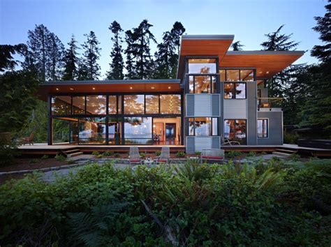 metallic and glass modern house|75 Metal and Glass Exterior Home Ideas You'll Love .